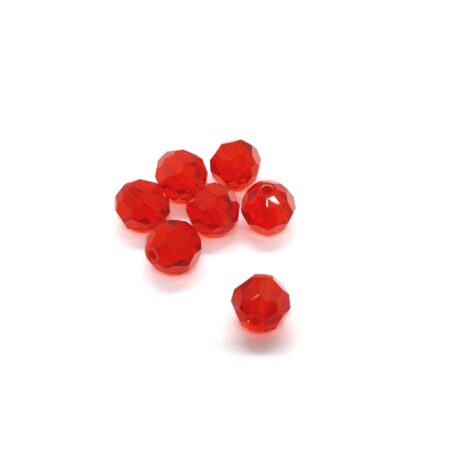 Glasperlen Rot
