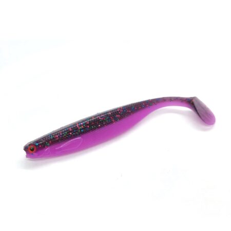 Paddler Softbait Black Lila Dots
