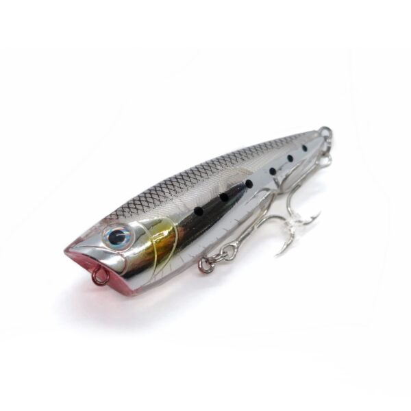 Popper Hardbait Silver Ayu Red