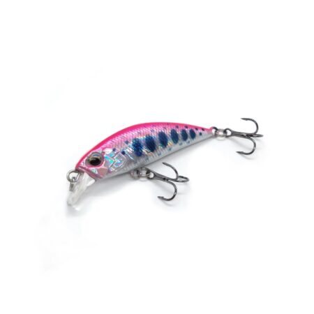 Wobbler Hardbait Silver Rose Blue Dots
